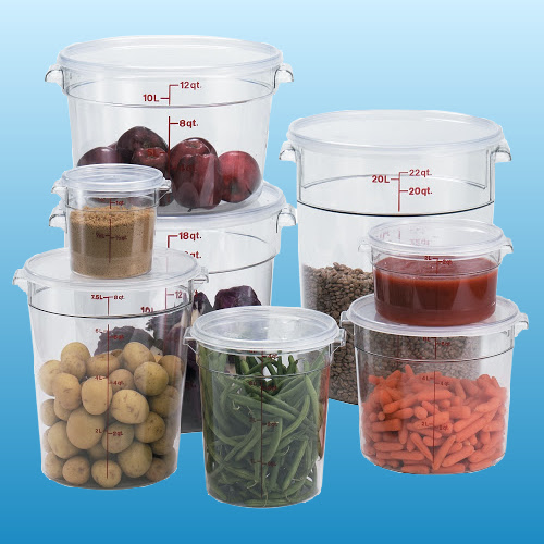 Round Storage Containers & Lids