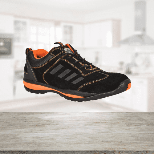 Safety Trainer Lusum Black & Orange